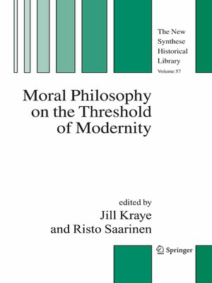 cover image of Moral Philosophy on the Threshold of Modernity